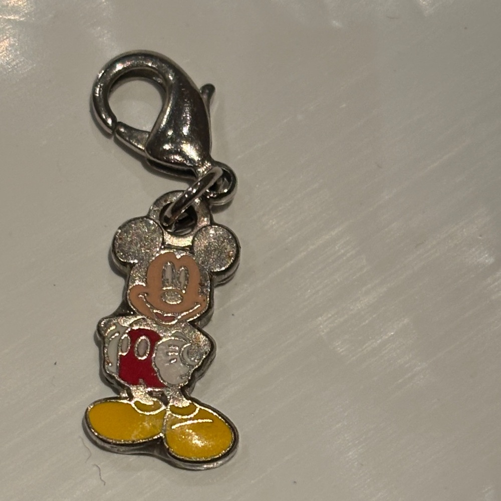 Disney Mickey Mouse Silver and Yellow Pendant - Picture 4 of 4